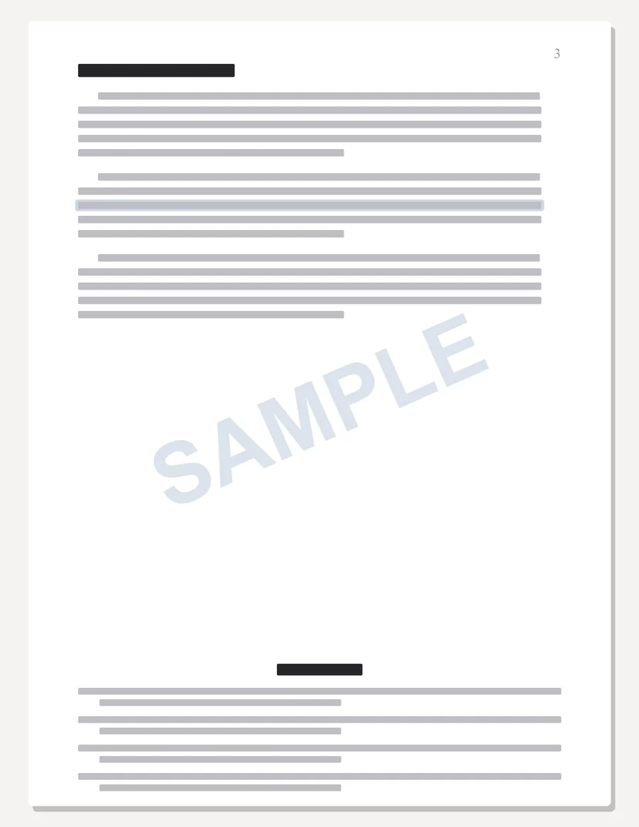 SNHU sample paper preview, body page with in-text citations and an APA references list